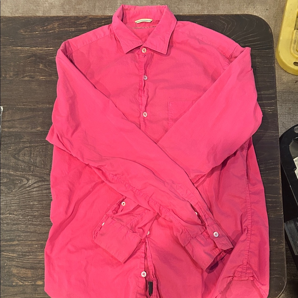 Mason Bright Pink Collared Shirt